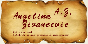 Angelina Živančević vizit kartica